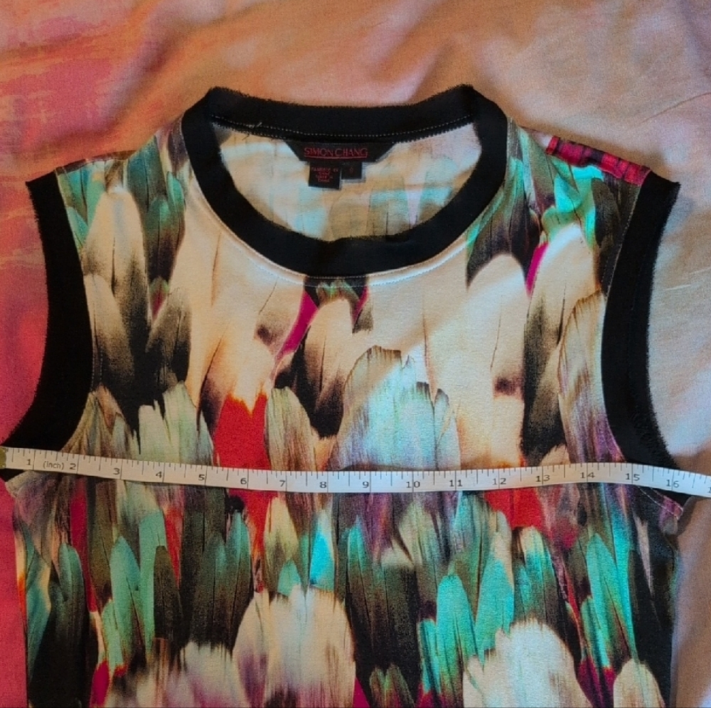 Simon Chang Multicolor Abstract Dress - Picture 12 of 12